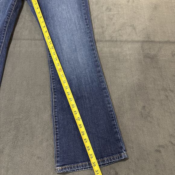 Levis 545 Women's Low Rise Bootcut Blue Denim Jeans Size 12 Inseam 30 - Picture 3 of 9